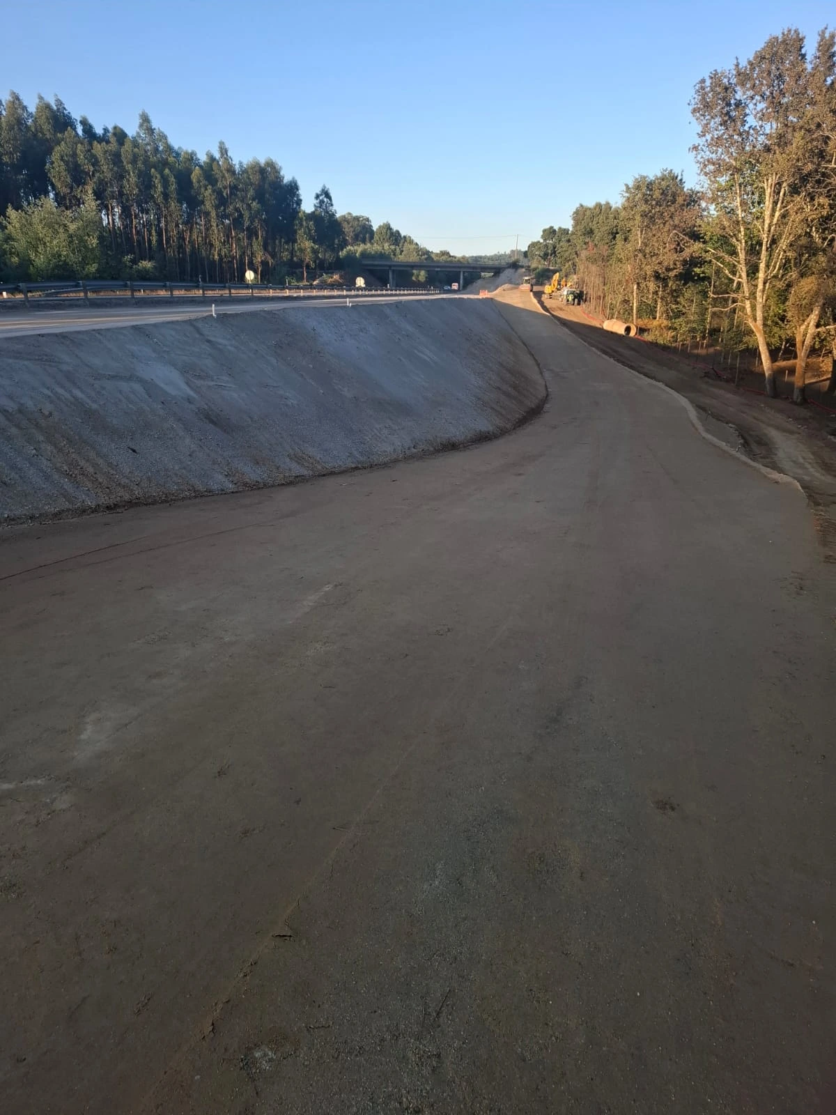 Talude de obra feita em Viseu